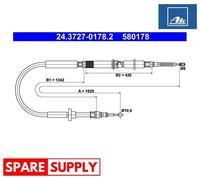 CABLE, PARKING BRAKE FOR AUDI A6 ALLROAD C5 ATE 24.3727-0178.2