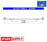 CABLE, PARKING BRAKE FOR AUDI Q7 ATE 24.3727-3400.2