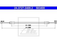 CABLE, PARKING BRAKE FOR AUDI Q7 ATE 24.3727-3400.2