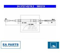 Cable, parking brake for BMW E32 ATE 24.3727-0219.2