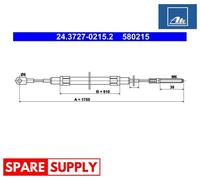 CABLE, PARKING BRAKE FOR BMW E34 ATE 24.3727-0215.2