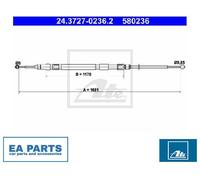 Cable, parking brake for BMW E61 ATE 24.3727-0236.2