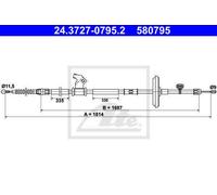 CABLE, PARKING BRAKE FOR CHEVROLET VAUXHALL OPEL ATE 24.3727-0795.2