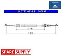 CABLE, PARKING BRAKE FOR CITROËN C4 ATE 24.3727-0832.2
