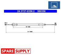 CABLE, PARKING BRAKE FOR CITROËN C4 CACTUS ATE 24.3727-0356.2