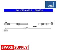 CABLE, PARKING BRAKE FOR CITROËN C5 ATE 24.3727-0335.2