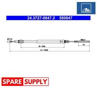 CABLE, PARKING BRAKE FOR CITROËN C8 ATE 24.3727-0847.2