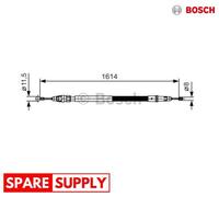 CABLE, PARKING BRAKE FOR CITROËN DISPATCH II BOSCH 1 987 482 007 NEW