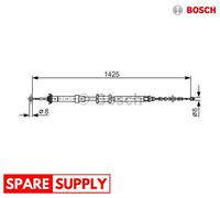 CABLE, PARKING BRAKE FOR FIAT 500 PANDA BOSCH 1 987 482 200