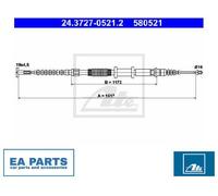 Cable, parking brake for FIAT COUPE TEMPRA TIPO ATE 24.3727-0521.2