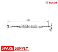 CABLE, PARKING BRAKE FOR FIAT DUCATO BOSCH 1 987 482 214