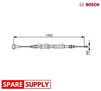 CABLE, PARKING BRAKE FOR FIAT DUCATO BOSCH 1 987 482 214