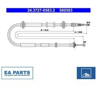 Cable, parking brake for FIAT EGEA ATE 24.3727-0583.2
