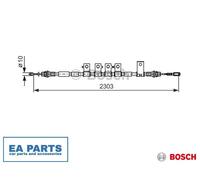 Bosch Handbrake Cable 1 987 482 403 – for Fiat Freemont 2.0L/2.4L