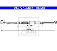 CABLE, PARKING BRAKE FOR FIAT MAREA WEEKEND ATE 24.3727-0543.2