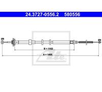 CABLE, PARKING BRAKE FOR FIAT PANDA ATE 24.3727-0556.2
