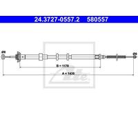 CABLE, PARKING BRAKE FOR FIAT PANDA ATE 24.3727-0557.2