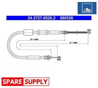 CABLE, PARKING BRAKE FOR FIAT PUNTO ATE 24.3727-0526.2