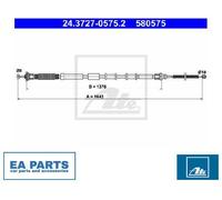 Cable, parking brake for FIAT PUNTO ATE 24.3727-0575.2