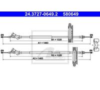 CABLE, PARKING BRAKE FOR FORD FOCUS ATE 24.3727-0649.2