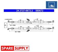 CABLE, PARKING BRAKE FOR FORD FOCUS KUGA ATE 24.3727-0672.2