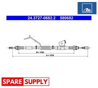 CABLE, PARKING BRAKE FOR FORD TOURNEO CUSTOM V362 BUS ATE 24.3727-0682.2
