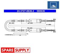 CABLE, PARKING BRAKE FOR FORD TRANSIT ATE 24.3727-0636.2 NEW