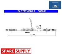 CABLE, PARKING BRAKE FOR FORD TRANSIT CUSTOM V362 ATE 24.3727-0681.2
