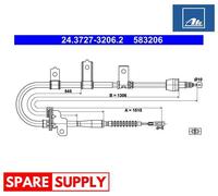 CABLE, PARKING BRAKE FOR KIA EUROSTAR ATE 24.3727-3206.2