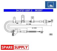 CABLE, PARKING BRAKE FOR KIA EUROSTAR ATE 24.3727-3207.2