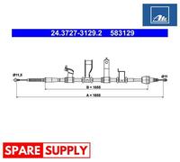 CABLE, PARKING BRAKE FOR KIA VENGA ATE 24.3727-3129.2