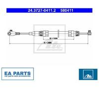 Cable, parking brake for MERCEDES-BENZ ATE 24.3727-0411.2