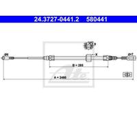 CABLE, PARKING BRAKE FOR MERCEDES-BENZ B901 B903 B904 B909 ATE 24.3727-0441.2
