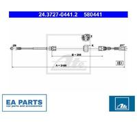 Cable, parking brake for MERCEDES-BENZ B901 B903 B904 B909 ATE 24.3727-0441.2