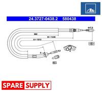 CABLE, PARKING BRAKE FOR MERCEDES-BENZ B901 B903 B909 ATE 24.3727-0438.2