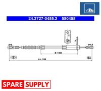 CABLE, PARKING BRAKE FOR MERCEDES-BENZ C140 W140 ATE 24.3727-0455.2