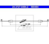 CABLE, PARKING BRAKE FOR MERCEDES-BENZ C218 X218 W212 S212 ATE 24.3727-0484.2