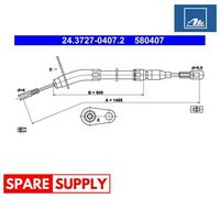 CABLE, PARKING BRAKE FOR MERCEDES-BENZ W114 W115 ATE 24.3727-0407.2