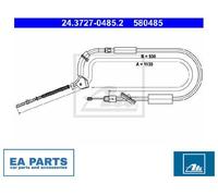 Cable, parking brake for MERCEDES-BENZ W169 ATE 24.3727-0485.2