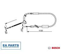 Cable, parking brake for MERCEDES-BENZ W169 BOSCH 1 987 482 490 NEW