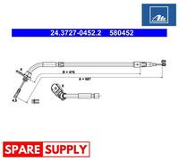 CABLE, PARKING BRAKE FOR MERCEDES-BENZ W169 W245 ATE 24.3727-0452.2