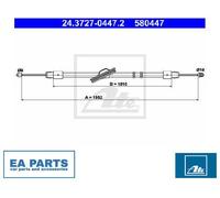 Cable, parking brake for MERCEDES-BENZ W211 ATE 24.3727-0447.2