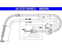CABLE, PARKING BRAKE FOR MINI R50 R52 ATE 24.3727-0245.2