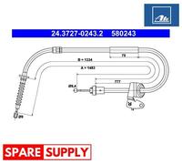 CABLE, PARKING BRAKE FOR MINI R55 ATE 24.3727-0243.2