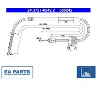 Cable, parking brake for MINI R56 ATE 24.3727-0242.2