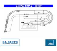 Cable, parking brake for MINI R57 ATE 24.3727-0241.2