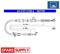 CABLE, PARKING BRAKE FOR MITSUBISHI CARISMA ATE 24.3727-2108.2