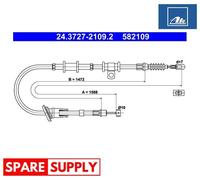 CABLE, PARKING BRAKE FOR MITSUBISHI CARISMA ATE 24.3727-2109.2