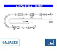 Cable, parking brake for MITSUBISHI CARISMA ATE 24.3727-2109.2 NEW