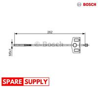 CABLE, PARKING BRAKE FOR NISSAN DUALIS QASHQAI BOSCH 1 987 482 337